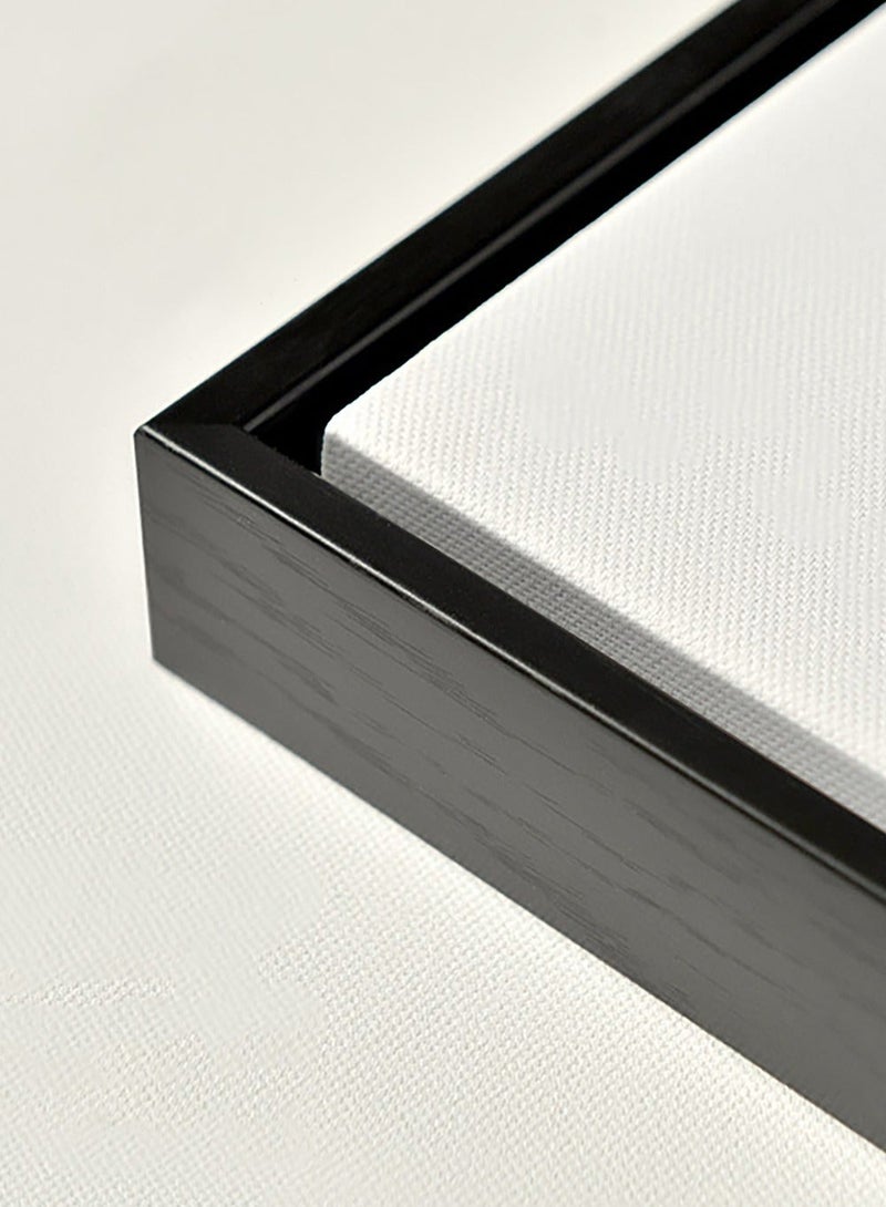 Merry Moments فن الجدران المعماري الحديث بأسلوب مينيماليست للطباعة على قماش فني للصور من أجل ديكور المنزل والمكتب وغرفة المعيشة وفندق البوتيك بإطار أسود 60x90 سم - Image 4